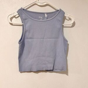 PAC Sun Eco Cropped Tank Top | Size Small | Lavender Purple
